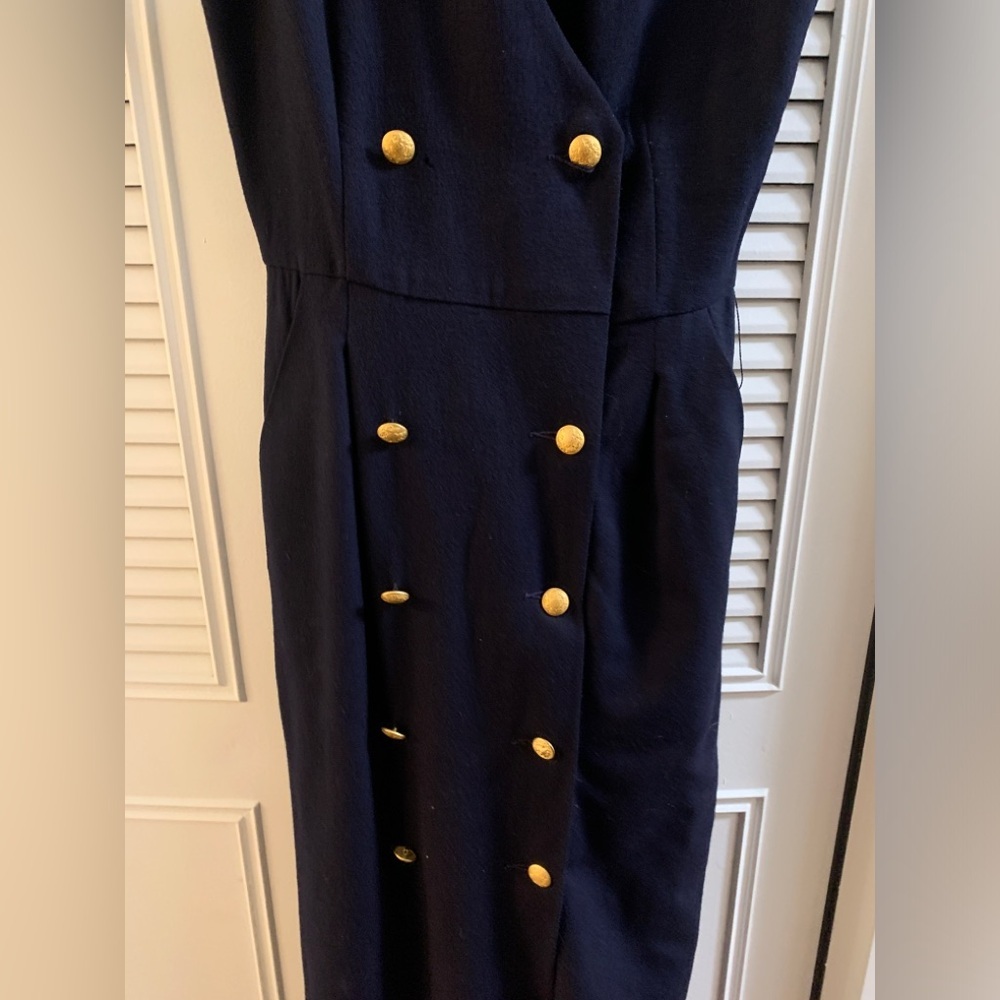 Vintage Brooks Brothers Belted Wool Dress - Picture 9 of 15